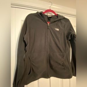 The North Face black fleece jacket - full zip - size Large